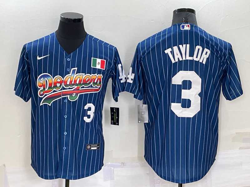 Los Angeles Dodgers #3 Chris Taylor Number Rainbow Blue Red Pinstripe Mexico Cool Base Nike Jersey,We sell and wholesale Los Angeles Dodgers #3 Chris Taylor Number Rainbow Blue Red Pinstripe Mexico Cool Base Nike Jersey on line form chian!